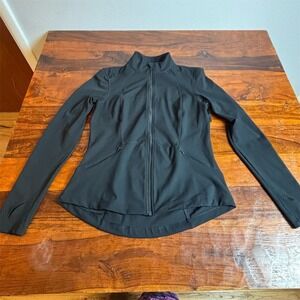 Spyder Active Jacket Womens Size M Black Full Zip Athletic Thumbholes